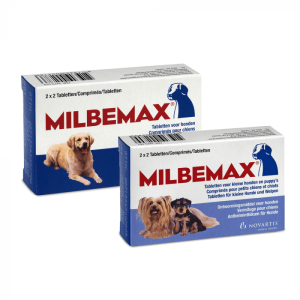 Milbemax ontworming hond, puppy, kleine hond, grote hond, hartworm, longworm, vakantie