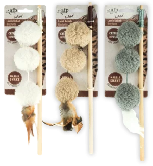 AFP Lambswool-Lamb Kebab Wand Catnip
