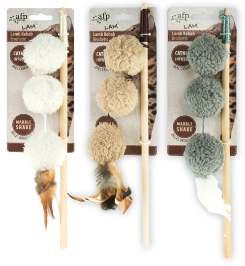 AFP Lambswool-Lamb Kebab Wand Catnip