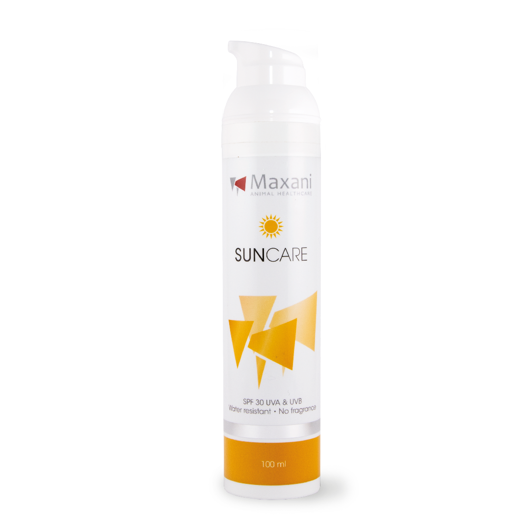 Maxani suncare 30 ml en 100ml voor honden, katten & paarden