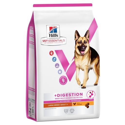 Hill's Vet Essentials Multi-Benefit + Digestion Adult 1+ Grote Hond Zijkant