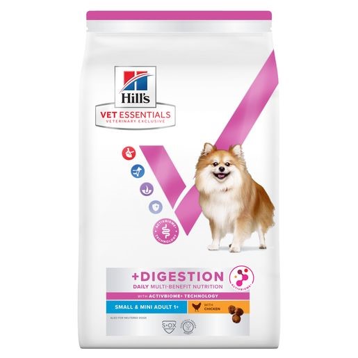 Hill's Vet Essentials Multi-Benefit + Digestion Adult 1+ SmallMini Voorkant goed