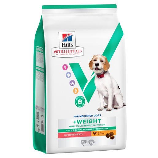 Hill's Vet Essentials Multi-Benefit + Weight Adult 1+ Zijkant Medium