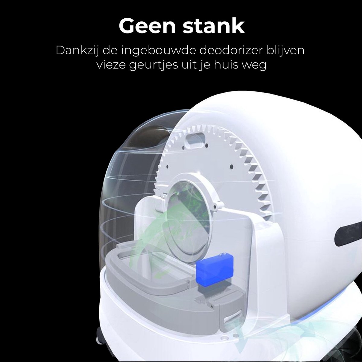 Zedar K1200 Automatische Kattenbak Geen Stank