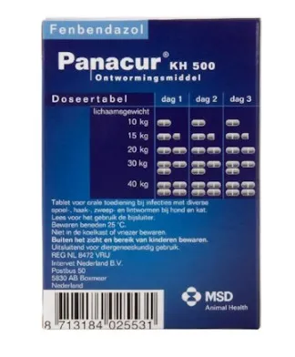 Panacur KH 500 achterkant