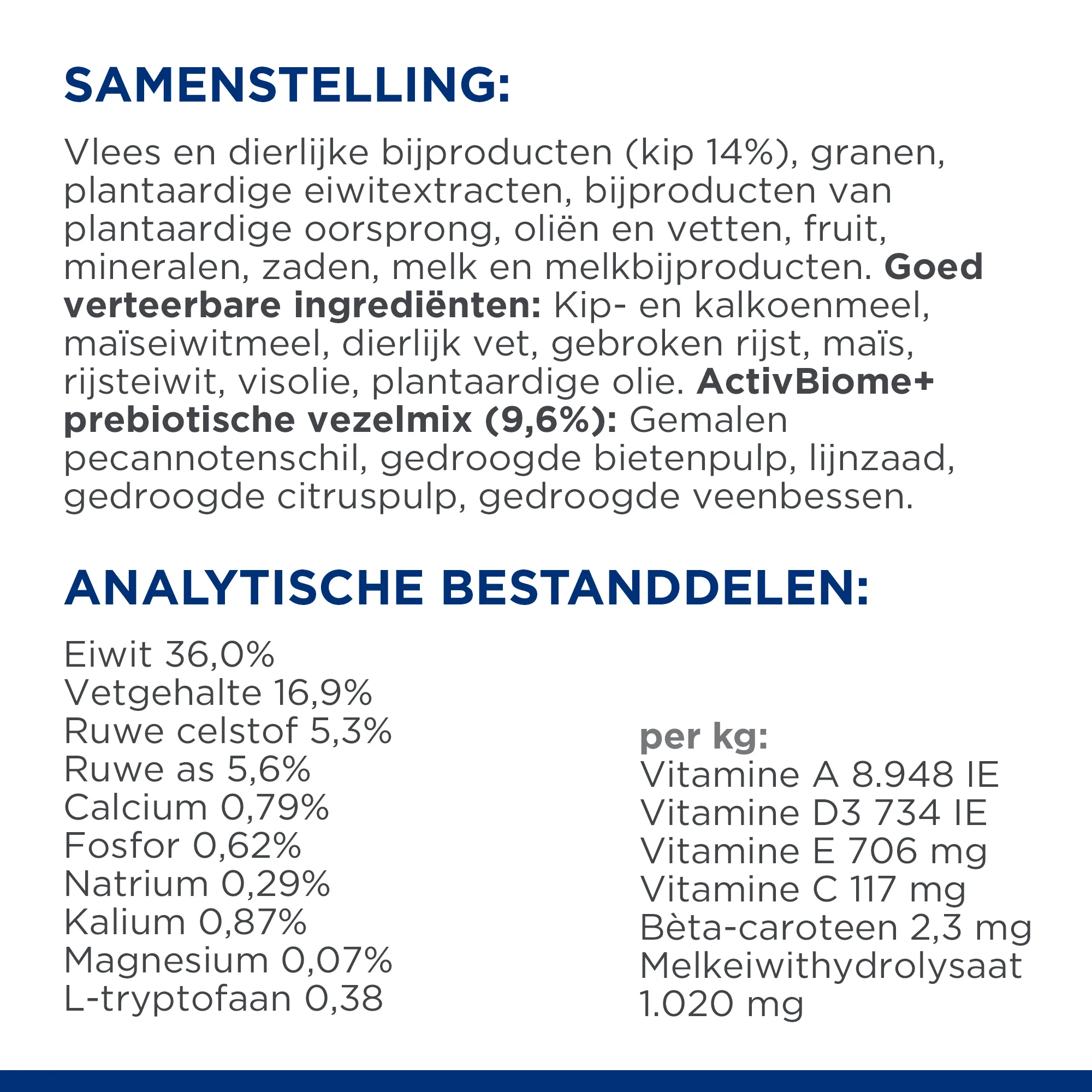 Gastrointestinal Biome Stress Ingrediënten