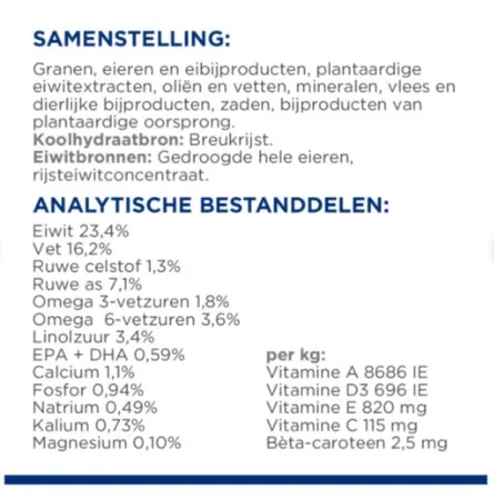 Hills derm complete puppy samenstelling